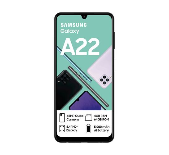 Samsung 64 GB Galaxy A22 Dual SIM Black SM-A225F 