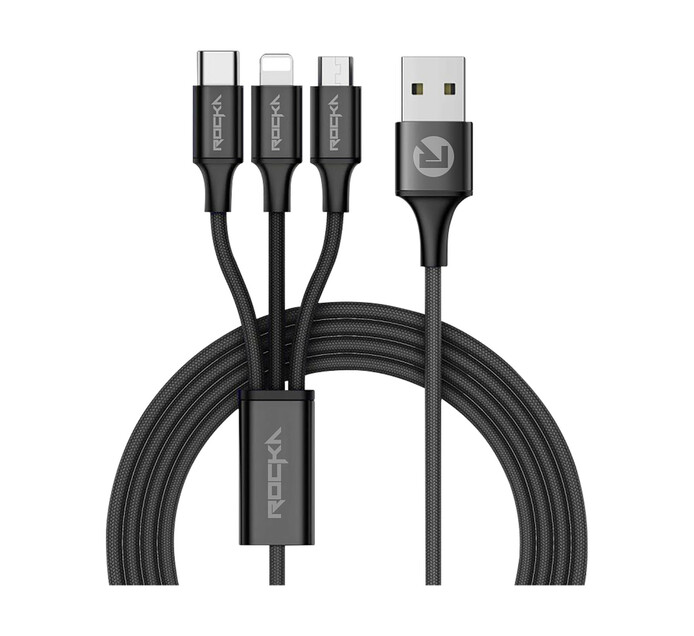 Rocka Trilogy 3-in-1 Charge Cable 