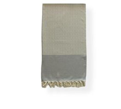 Light Grey Bath Towel, 100 Turkish Cotton, Organic, 180cm x 100cm, Half Diamond pattern