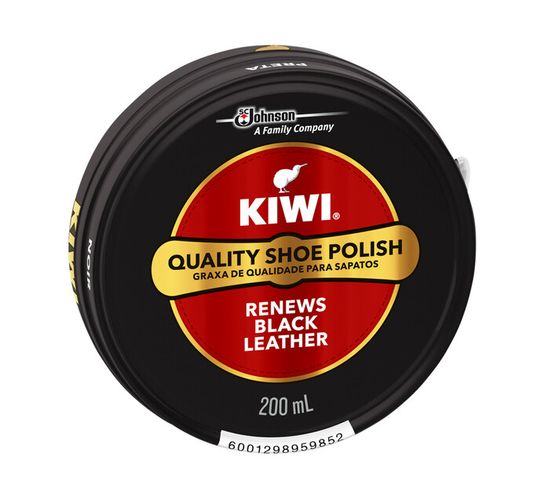 Kiwi Black Shoe Polish (6 x 200ml)