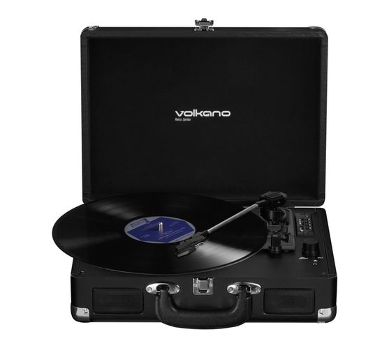Volkano Retro Series Portable Vinyl Player and Bluetooth Speaker