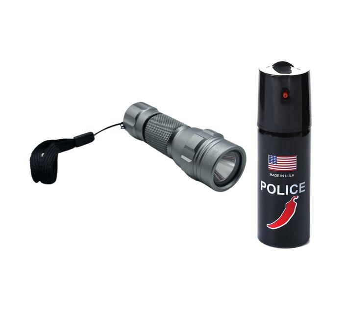 Stier 60ml Pepper Spray and Pocket Flashlight Makro