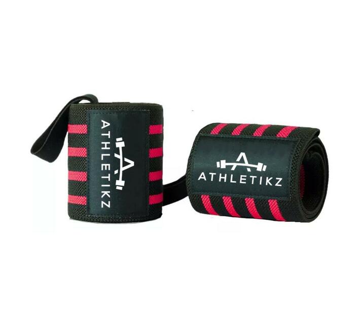 Athletikz Wrist Wraps/Straps For Weightlifting Heavy Duty Set of 2