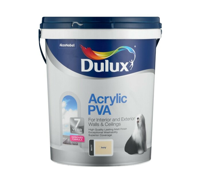 Dulux 20 l Acrylic PVA Ivory 