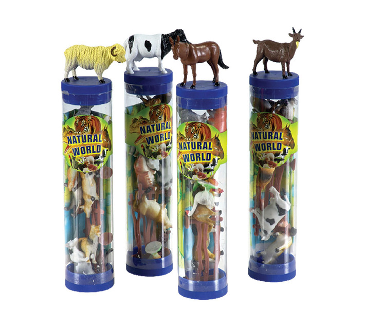 Farm Animals in a Tube Assorted (4 Tube Pack) Makro