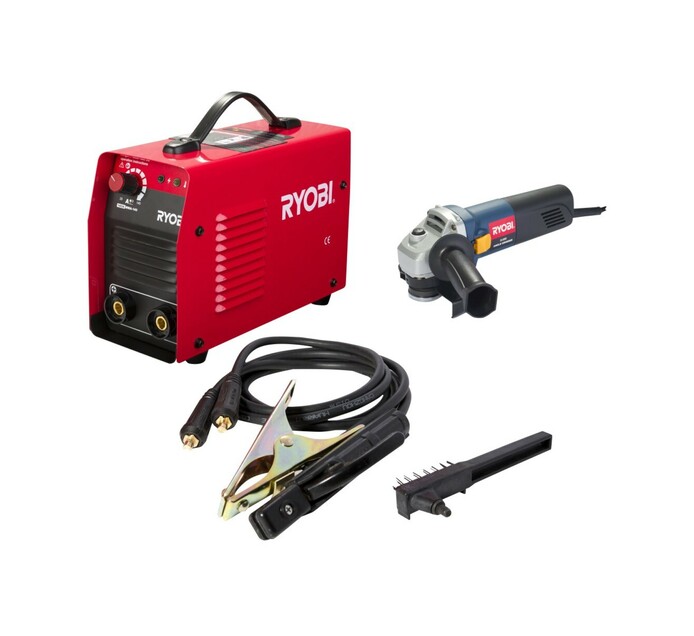 Ryobi MMA Inverter Welder (MMA140) and Angle Grinder (G Makro