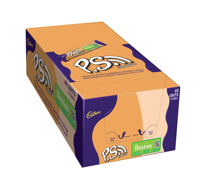 Cadbury PS Caramilk Chocolate Bars (1 x 40's) Makro