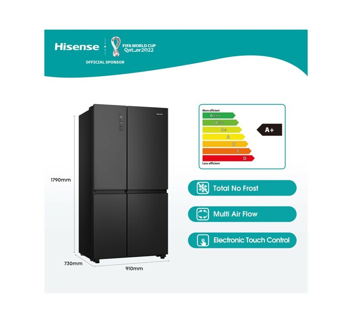 Hisense 637 l Side by Side Fridge Freezer Makro
