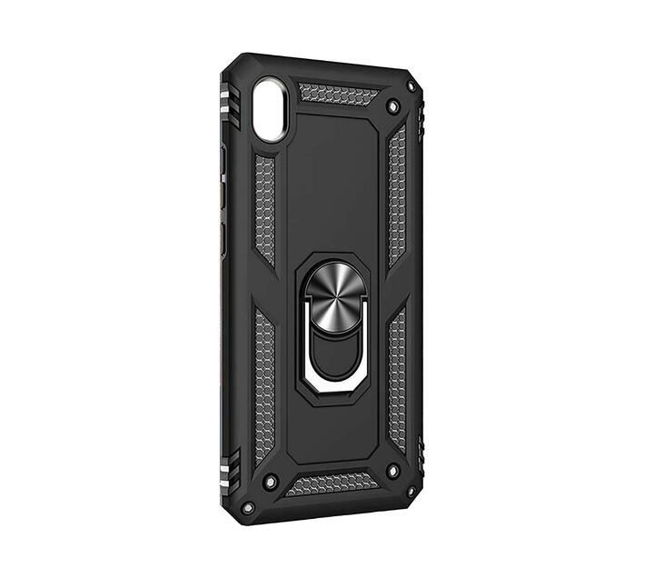 Shockproof Armor Stand Case for Samsung Galaxy A10s SM-A107F/DS - Black
