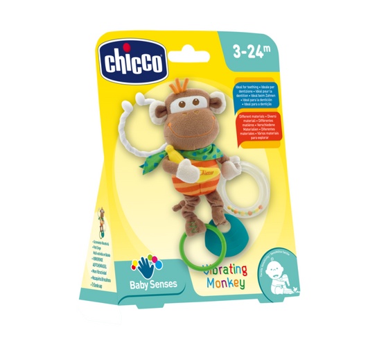 Chicco Baby Senses Vibrating Monkey - Multi primary colours