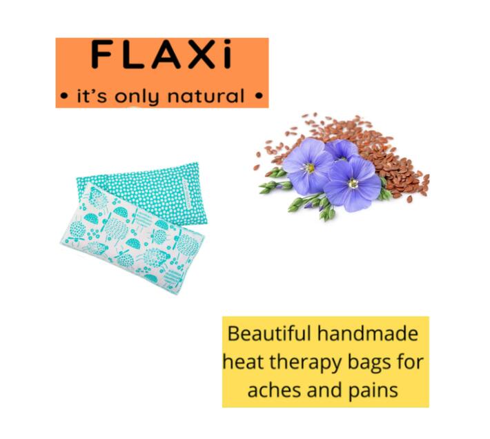FlaxiToddler Flaxseed & Lavender Cotton Heat Therapy Bag Aqua Sheep