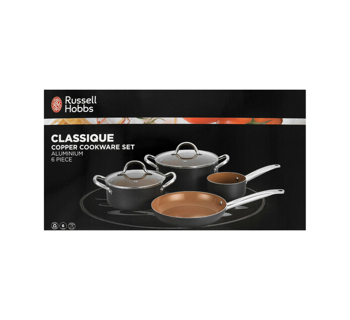 Russell Hobbs 6Piece Classique NonStick Cookware Set Makro