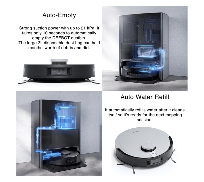 For Ecovacs Deebot X1 Omni Robot Vacuum Cleaner Dust Bag, 20 Pack 爆売りセール開催中