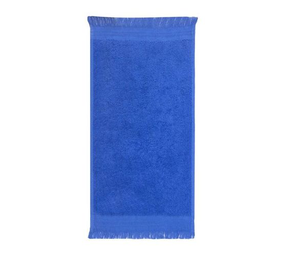 Bunty`s Fringe Guest Towel 380GSM 030x050cms (1 Piece) - Victoria Blue