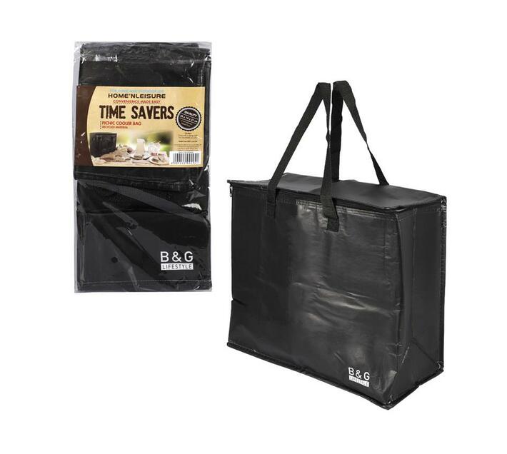 Cooler Bag 42cm x 21cm x 37cm Black (Pack of 2) Makro