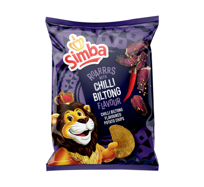 SIMBA POTATO CHIPS 120G, CHILLI BILTONG Makro