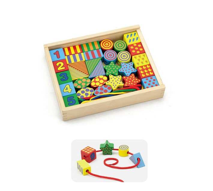 Viga Lacing Shaped Beads in a box Makro