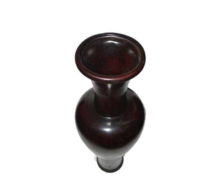 Vase Ceramic 115cm Elina Long Neck Mahogany- Decor Essentials