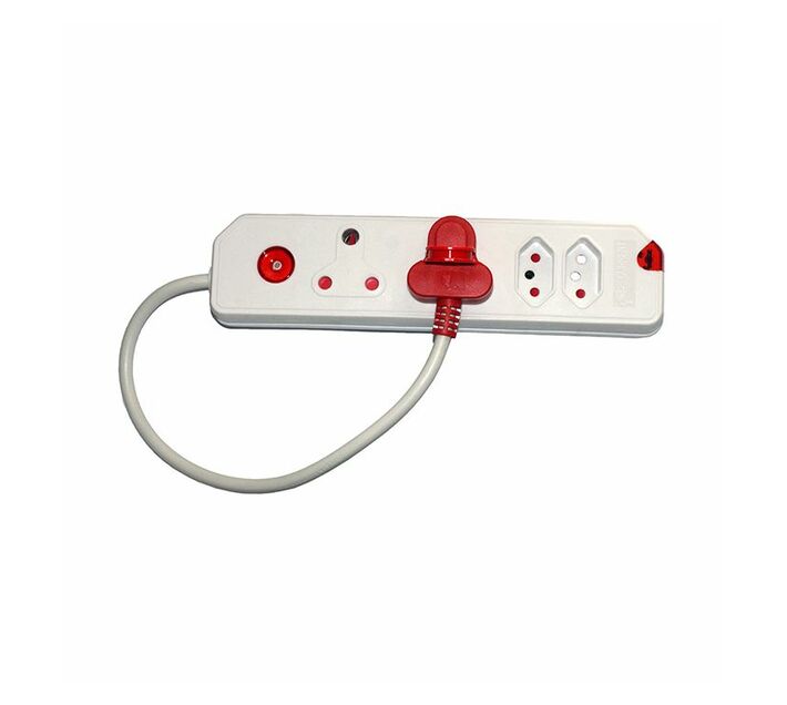 Current M/Plug 4Way 2X16A2X5A Surge Protect 2 Pack Makro