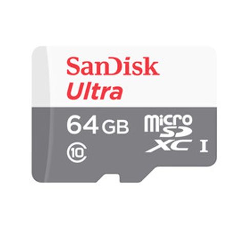 Sandisk 64 GB Ultra MicroSD Card (80 Mbps) 