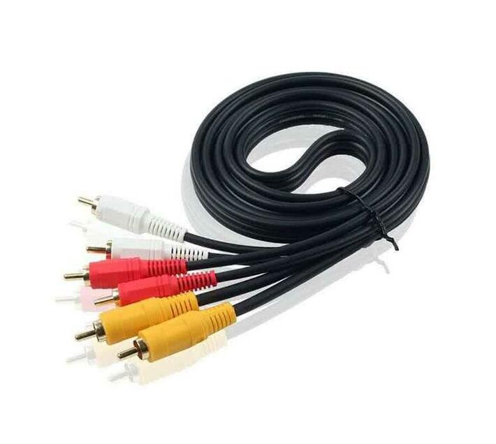 3 Meter 3 RCA Male to 3 RCA Male AV Cable (Stereo / Composite Video