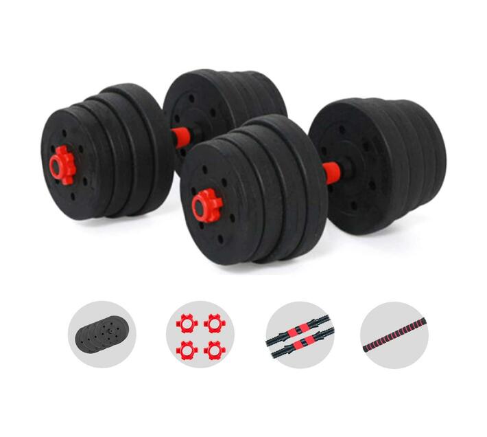 Flexi Muscles Adjustable Dumbbell and Barbell Weights Set for Gym