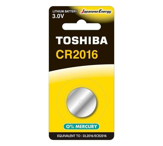 Toshiba Lithium Coin Cell CR2016 - Single