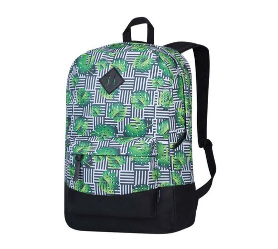 SupaNova Daily Grind Series Fashionable 15.6` Backpack in Green with Adjustable Shoulder Straps