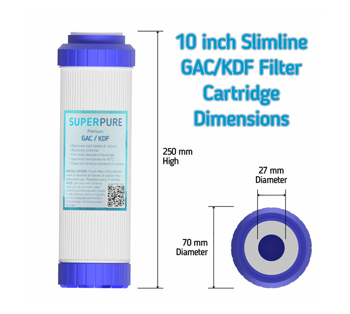 SUPERPURE Counter top Water Filtration System with GAC/KDF