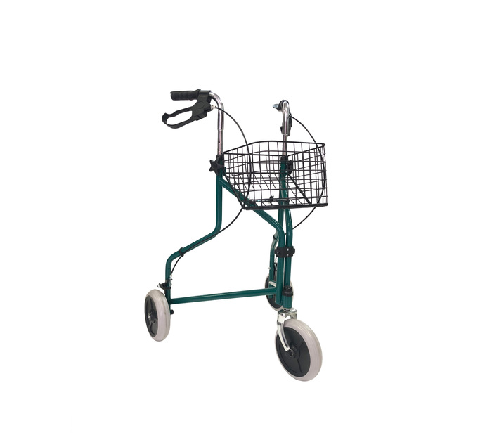 Three wheel walker/Rollator/Wheelchair with Handbrake Makro