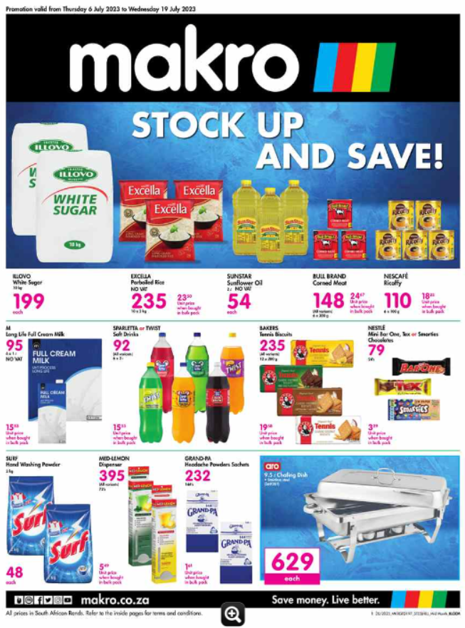 Shop at Makro for all the best deals on your groceries. Makro