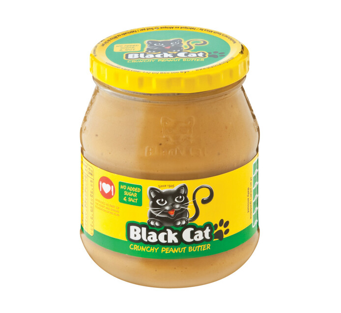 Black Cat Peanut Butter No Added Sugar&Salt No Sugar and Salt Crunchy