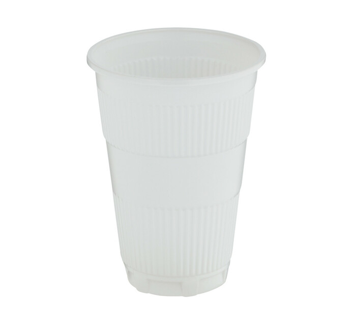 ARO Plastic Cups White 350ml (1 x 50's) Makro