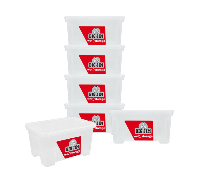BIG JIM 6 Piece Storage Box Set Plastic Plastic Plastic Storage