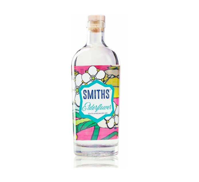 Smiths South African Elderflower Dry Gin (1 x 750 ml) Makro
