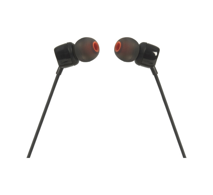 JBL T110 In Ear Wired Headphones Black Makro