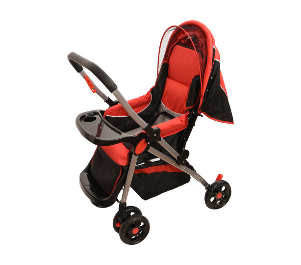 Baneen Baby Stroller Pram with Lift Up Foot Rest and Reversible handle