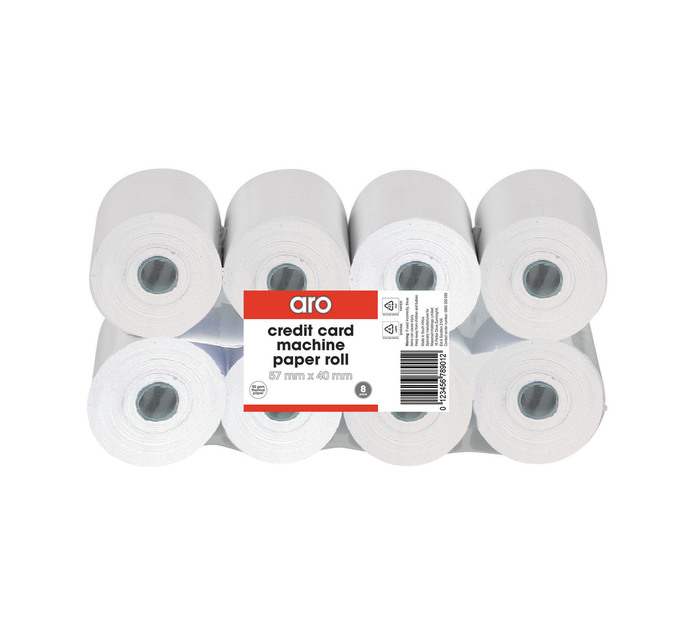 ARO Credit Card Machine Rolls 8Pack Makro