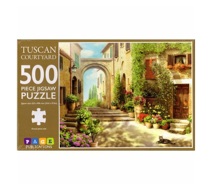 Tuscan Courtyard 500 Piece Jigsaw Puzzle Makro