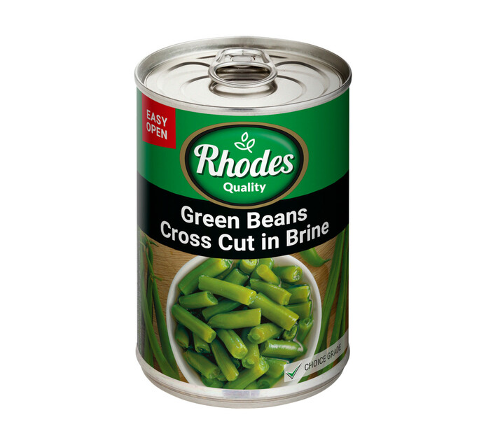 RHODES C/CUT GREEN BEANS IN BRINE 410G