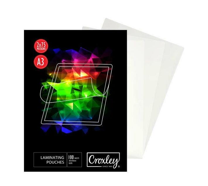 CROXLEY A3 Laminating pockets 100 Sheets Makro