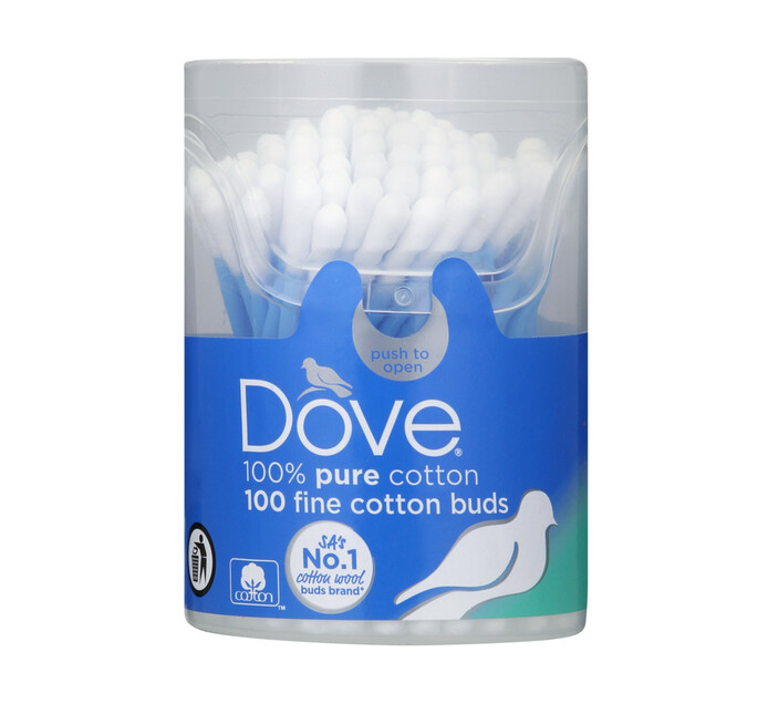 DOVE EARBUDS TUBS 100'S Ear Buds Ear Buds Cotton wool & Earbuds