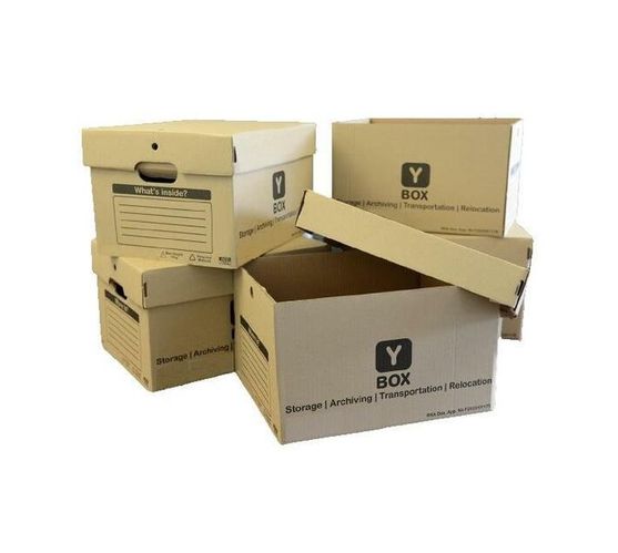 Self-folding Storage and Bankers Archive Filing Box (10 Pack)