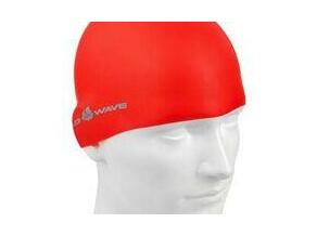 red swimming hat