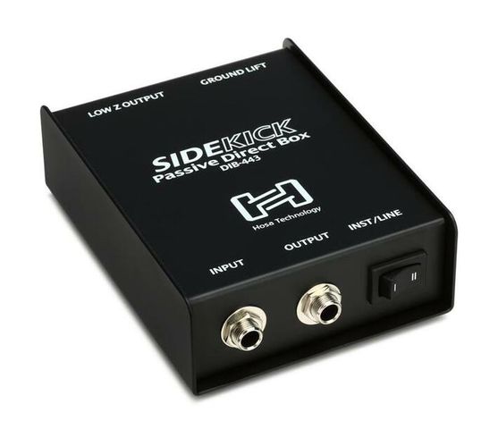 Hosa Tech SideKick Passive Direct Injection Box 1/4 in TS to XLR3M