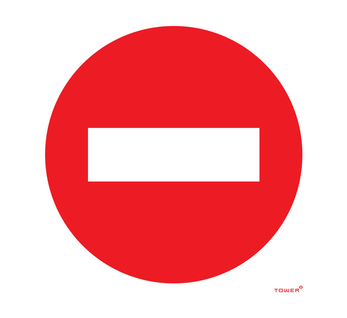 No id no entry sign image