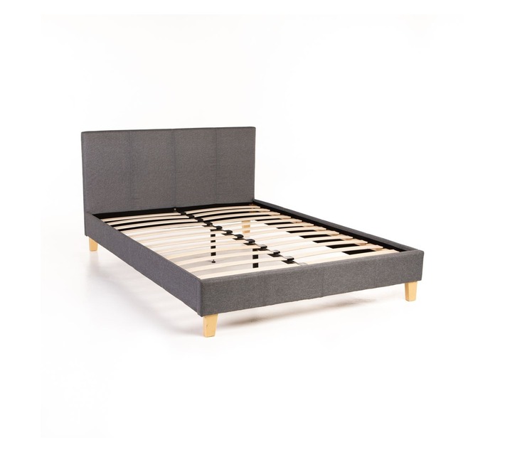 Shiloh Double Bed Frame Grey Makro