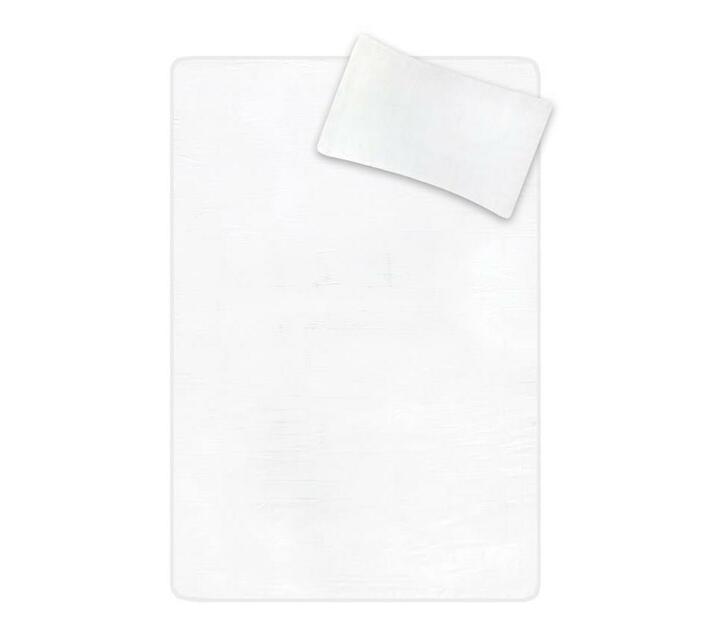 Reys Fine Linen 300TC 100 Cotton King Duvet Cover Set Plain White