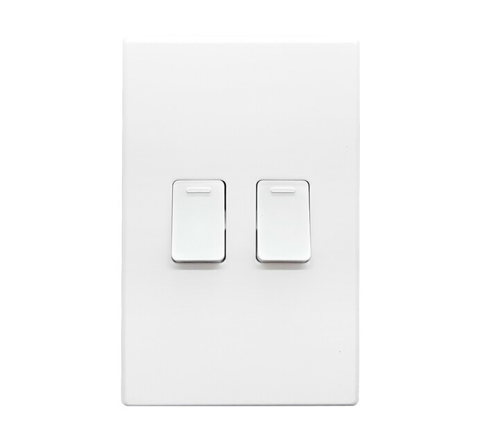 Selectrix 2-Lever 1-Way Switch White 