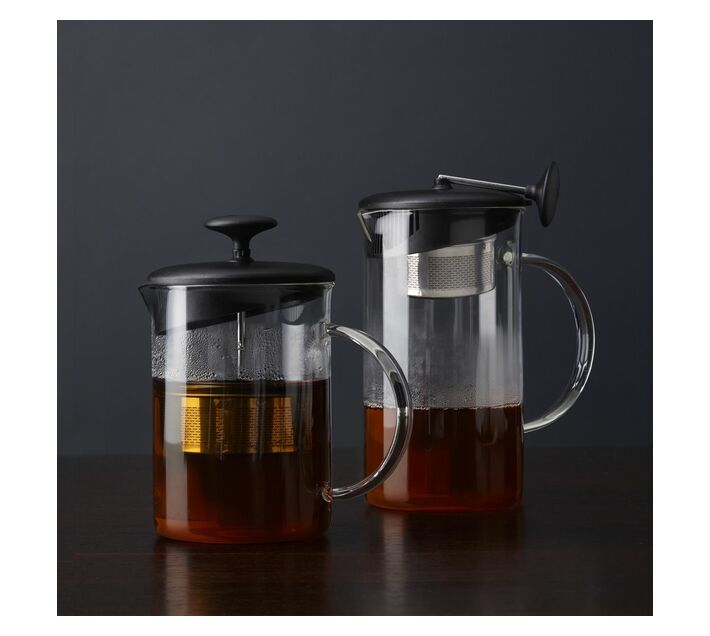 Leonardo Tea Maker Pot: Clear Glass with Tea Strainer 1.15L TE PER TE